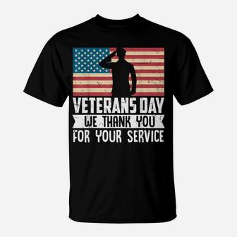 Thank You For Your Service Patriotic Veterans Day T-Shirt | Crazezy UK