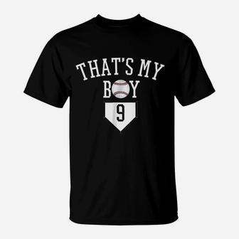Thats My Boy Baseball Number Baseball Mom Dad T-Shirt | Crazezy UK
