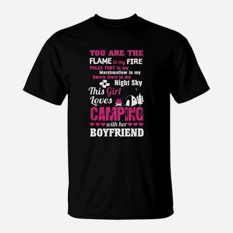 This Girl Loves Camping With Boyfriend T-shirt T-Shirt | Crazezy