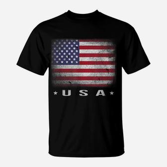 Usa American Flag 4Th July Fourth Red White Blue Star Stripe T-Shirt | Crazezy CA