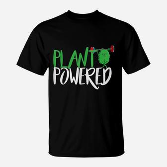 Vegan Workout Gift Design For Plant Powered Athletes Gym T-Shirt | Crazezy DE
