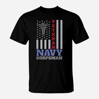 Veteran Navy Corpsman Patriotic Patriot 4Th Of July T-Shirt | Crazezy