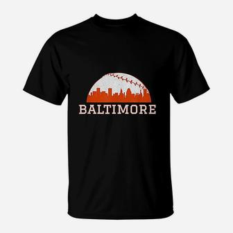 Vintage Downtown Baltimore Md Baseball T-Shirt | Crazezy AU