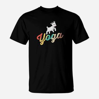 Vintage Goat Yoga Women Class Gift Retro Funny Life T-Shirt | Crazezy