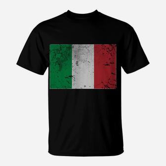 Vintage Italia Italian Flag Italy Italiano Sweatshirt T-Shirt | Crazezy