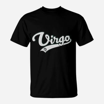 Virgo September Birthday Astrology Vintage Baseball T-Shirt | Crazezy AU