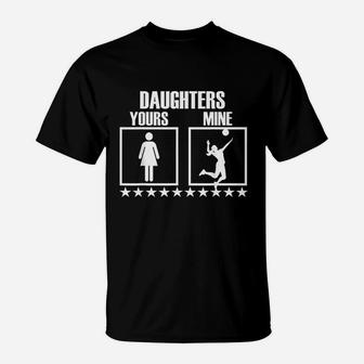 Volleyball Mom And Dad Gift For Volleyball Parent T-Shirt | Crazezy