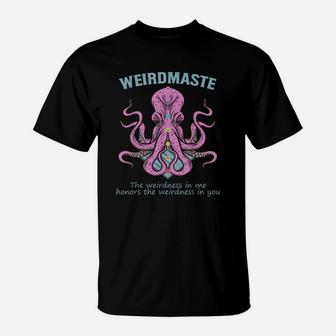Weirdmaste Definition Nautical Octopus Funny Yoga Meditate T-Shirt | Crazezy