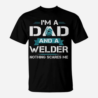 Welder American Flag - Usa Patriotic Welder Dad Father's Day T-Shirt | Crazezy