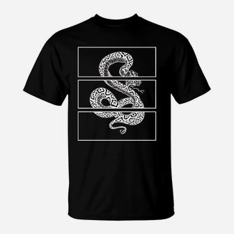 White Snake Dark Aesthetic Soft Grunge Goth Punk Gothic Girl T-Shirt | Crazezy
