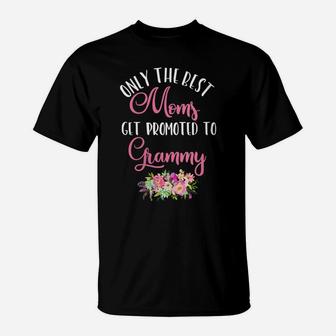 Womens Awesome Best Moms Get Promoted To Grammy T-Shirt | Crazezy CA
