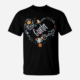 Womens Best Guela Ever Flower Blessed Grandma Mother's Day Cute T-Shirt | Crazezy