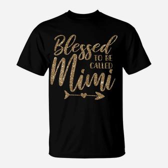 Womens Blessed To Be Called Mimi Christmas 2019 Edition T-Shirt | Crazezy UK