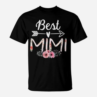 Womens Family 365 Best Mimi Mothers Day Grandma Gift For Women T-Shirt | Crazezy