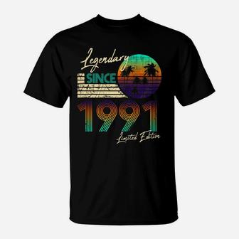 Womens Legendary Since Bday March 1991 Vintage 30Th Birthday T-Shirt | Crazezy AU