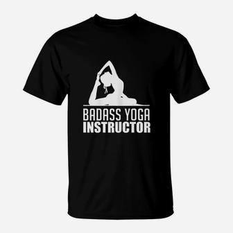Yoga Instructor Female Teacher Workout Class Gift T-Shirt | Crazezy