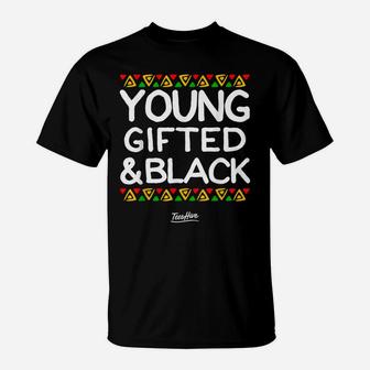 Young Gifted And Black History Month African American T-Shirt | Crazezy