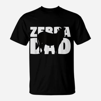 Zebra Lover Gift 'Zebra Dad' Zoo Keeper Animal Father Zebra T-Shirt | Crazezy AU