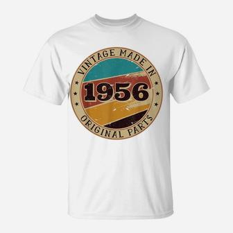 65Th Birthday Retro Vintage 65 Years Old Made In 1956 Gift T-Shirt | Crazezy DE