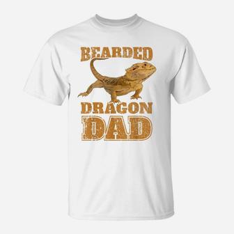 Bearded Dragon T Shirt Bearded Dragon Dad Papa Gift Tee T-Shirt | Crazezy