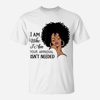 Black Queen Lady Curly Natural Afro African American Ladies T-Shirt | Crazezy DE