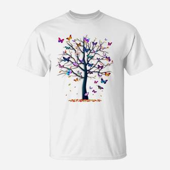Butterfly Tree Beautiful T-Shirt | Crazezy