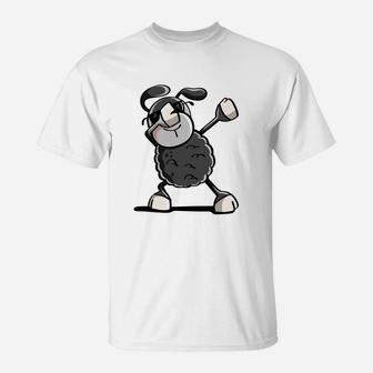 Cool Dabbing Black Sheep Dab Dance Gift Boy Girl Kids T-Shirt | Crazezy UK