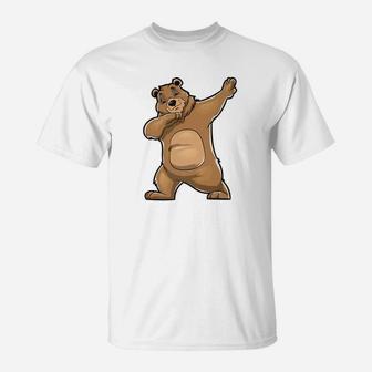 Dabbing Bear Funny Meme Bears Dab Dance Gifts Kids T-Shirt | Crazezy DE