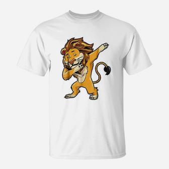 Dabbing Lion Meme Print Dab Cat Dance T-Shirt | Crazezy CA
