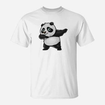 Dabbing Panda Print Dab Bear Dance Men Women Kids T-Shirt | Crazezy