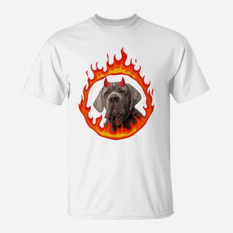Devil Dog Neopolitan Mastiff T-Shirt | Crazezy