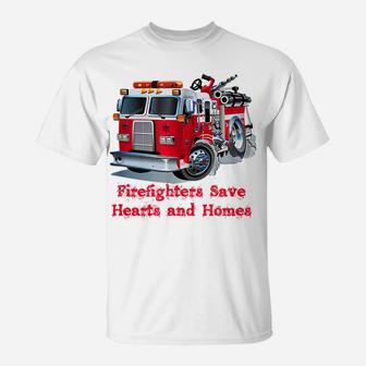 Firefighter , Fire Department Truck Tee Fireman Gift T-Shirt | Crazezy CA