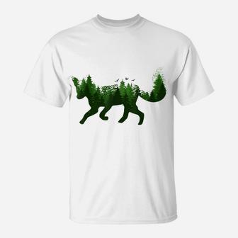 Fox Forest Nature Outdoor Hiking Camping Hunting Gift T-Shirt | Crazezy AU