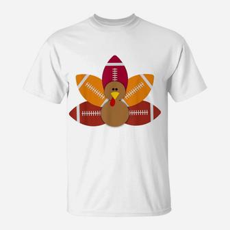 Funny Baby Turkey And Football Balls Sport Lovers T-Shirt | Crazezy