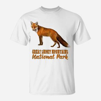 GREAT SMOKY MOUNTAINS NATIONAL PARK Red Fox Tee Gift Idea T-Shirt | Crazezy DE