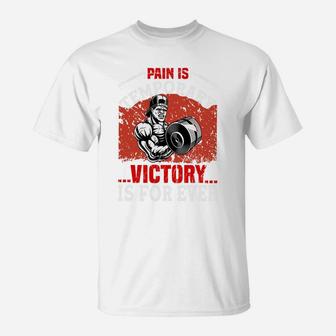 Gymnastic Pain Is Temporary Victory Is Forever T-Shirt | Crazezy