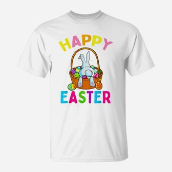 Happy Easter Day Bunny Hunting Chocolate Eggs Egg Hunt Gift T-Shirt | Crazezy AU