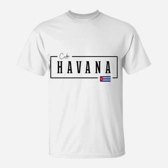 Havana City Cuba Cuban Flag Sweatshirt T-Shirt | Crazezy