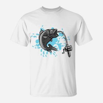 I Fish So I Don't Choke People Funny Fishing Saying Gift T-Shirt | Crazezy