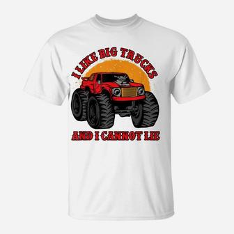 I Like Big Trucks And I Cannot Lie Monster Truck T Shirt T-Shirt | Crazezy CA