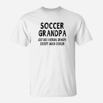 Mens Soccer Grandpa Fathers Day Gifts Grandpa Mens T-Shirt | Crazezy