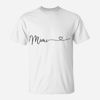 Mimi Women Christmas Gift For Grandma Birthday From Grandkid Sweatshirt T-Shirt | Crazezy