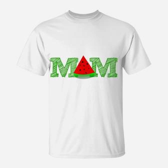 Mom Watermelon Funny Summer Fruit Mother Day T-Shirt | Crazezy DE