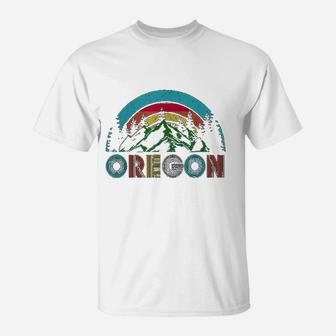 Oregon Mountains Outdoor Camping Hiking Gift T-Shirt | Crazezy AU