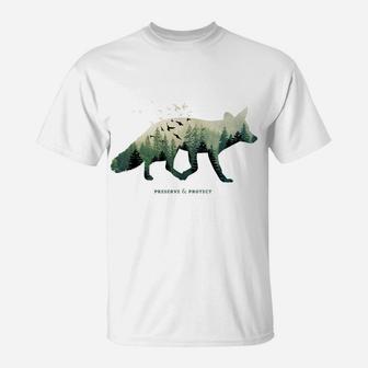 Preserve & Protect Vintage National Park Fox Forest T-Shirt | Crazezy AU