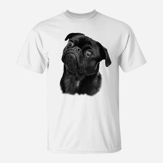 Pug Shirt For Dog Mom Dad Gift Funny Cute Black Pug T-Shirt | Crazezy