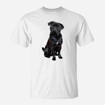 Pug Shirt For Dog Mom Dad Gift Idea Funny Cute Black Pug T-Shirt | Crazezy