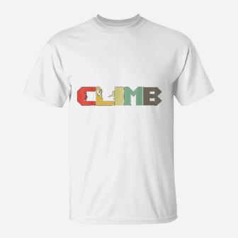 Retro Rock Climbing Gift I Vintage Climber Mountaineer T-Shirt | Crazezy