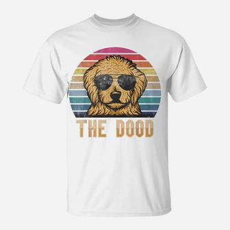 Retro Vintage Goldendoodle The Dood Shirt Gift Dad Mom Kids T-Shirt | Crazezy AU