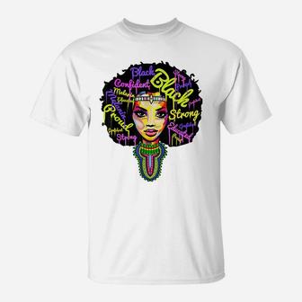Strong African Queen Shirts For Women - Proud Black History T-Shirt | Crazezy